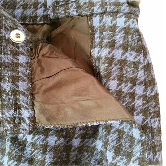 Vtg Pendleton Houndstooth Wool Skirt - Picture 3 of 6